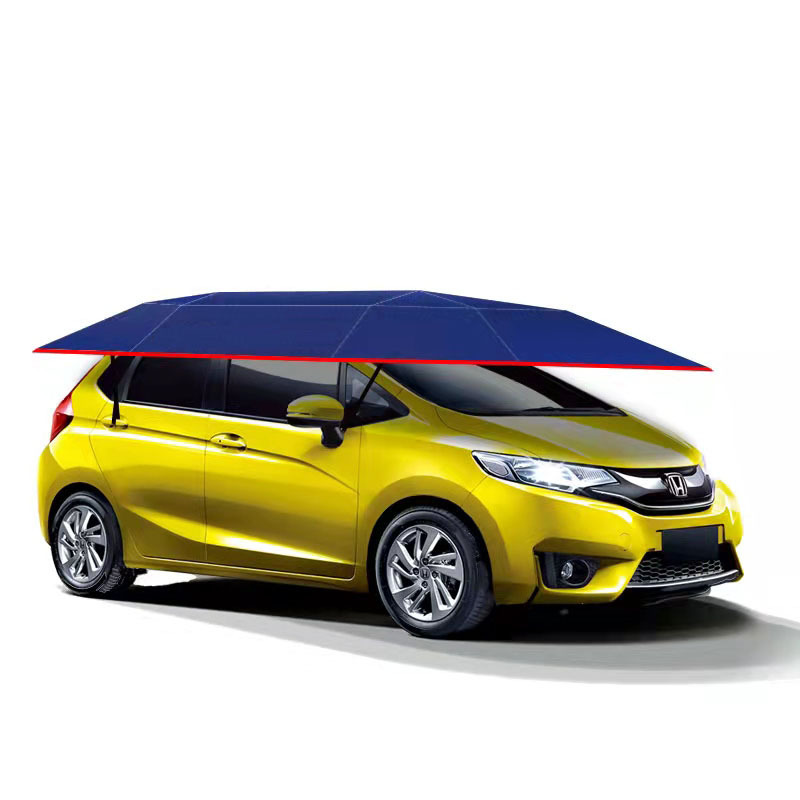 Car Tent Movable Carport Folded Portable Automobile Protection Car Umbrella Sunproof Car Canopy Cover With Remote Control