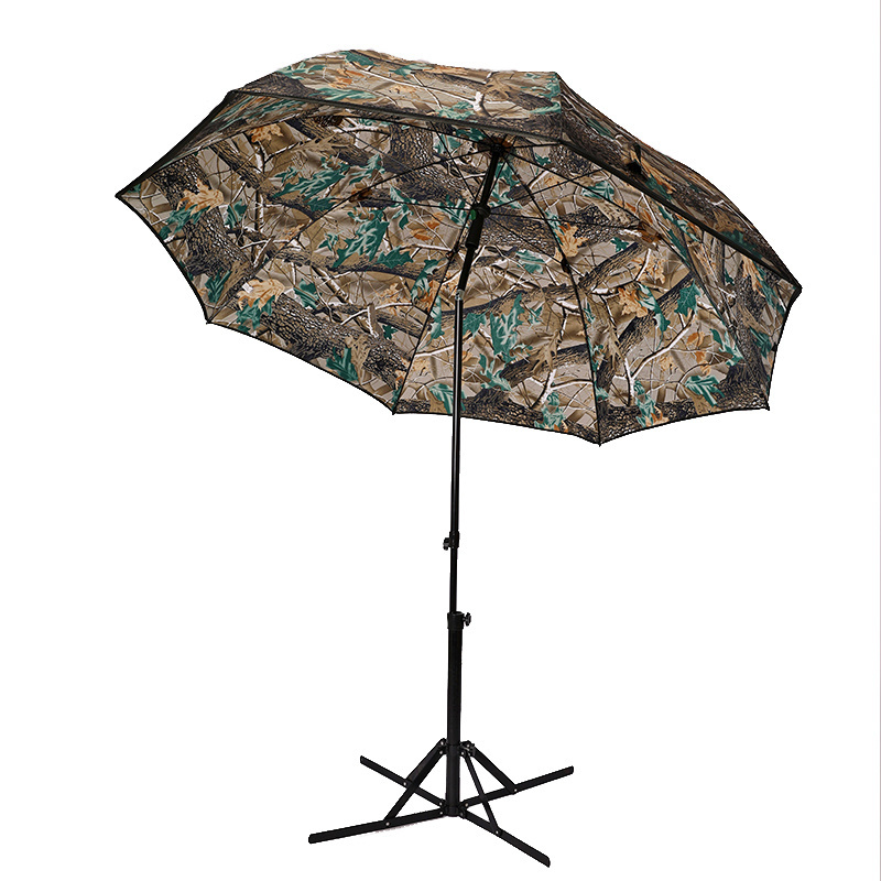 China Outlet Selco Drop Shipping waterproof 190T PA coating 2.5M Adjustable Height Carp Fishing Shelter Brolly Umbrella