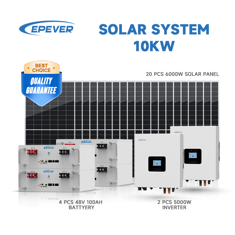 Off grid hybrid Solar Energy Panel Complete Solar Power Pv Lighting Generating Systems Kit With Battery For Africa Home Use