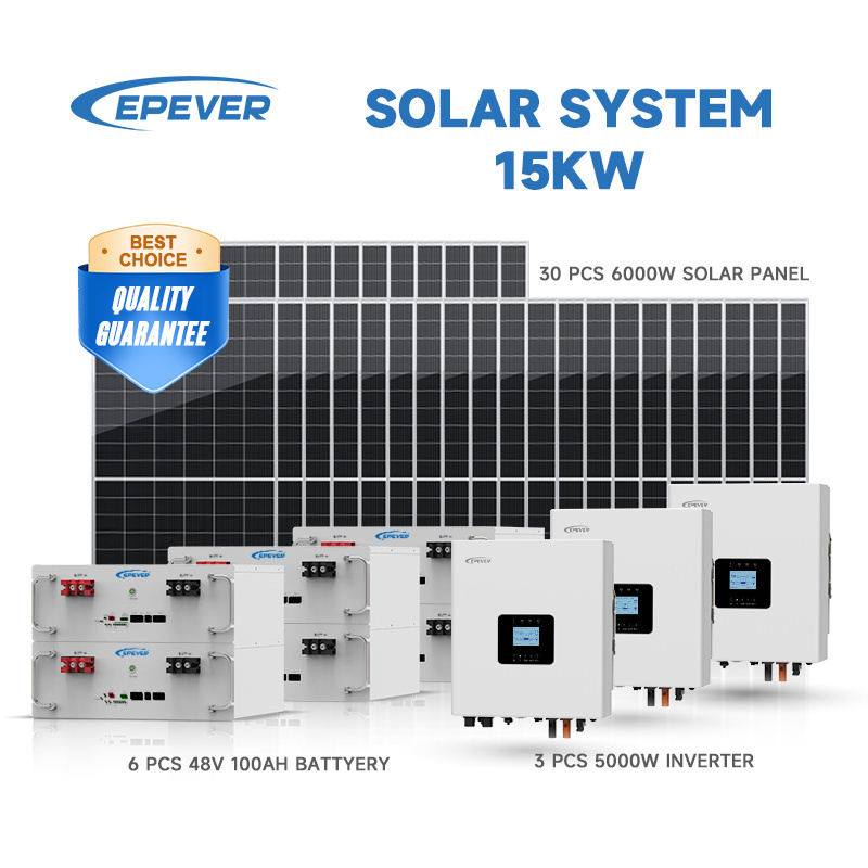 Off grid hybrid Solar Energy Panel Complete Solar Power Pv Lighting Generating Systems Kit With Battery For Africa Home Use