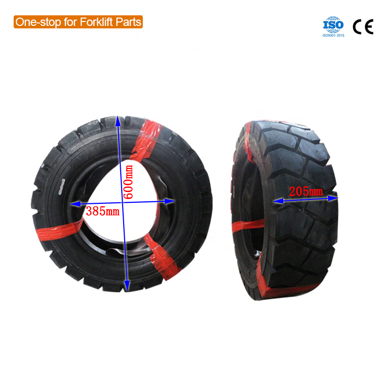 Factory Price Long Service Life Recyclable Rubber solid forklift tire 28 9 15