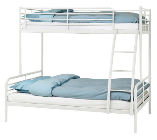 Cheap Dormitory Furniture Factory Metal Frame Bunk Bed with Mattress for Sale