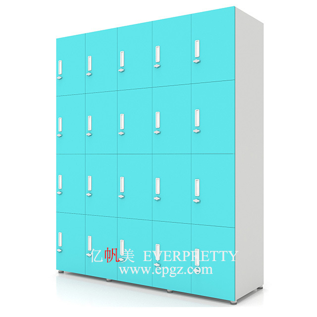 Metal Locker Storage Cabinets Students School Locker with Lock and Key 16-doors Cabinet