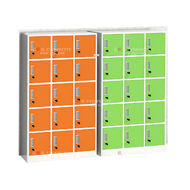 Metal Locker Storage Cabinets Students School Locker with Lock and Key 16-doors Cabinet