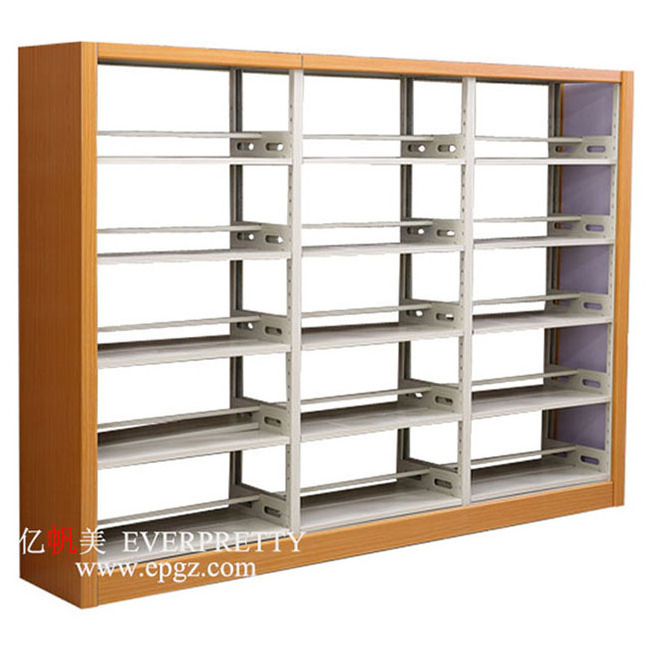 High Quality Library Furniture 6 Layers Bookcase Used Library Bookshelf for Sale School Furniture School Wooden Book Rack