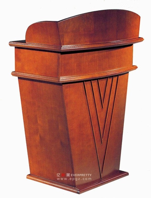 Hot sale lecture stand lectern wooden podium designs wooden classic pulpit university lecture hall speech table