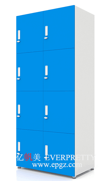 Waterproof Storage Metal Coated 6-door Locker with Lock and Key