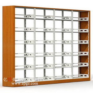 High Quality Library Furniture 6 Layers Bookcase Used Library Bookshelf for Sale School Furniture School Wooden Book Rack