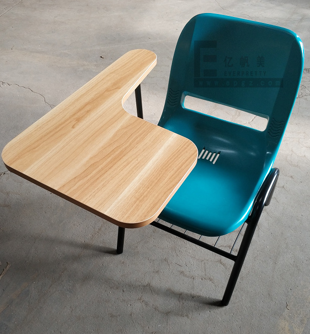 High Quality School Furniture University Collage Training Room Price for Furniture Classroom Study Chair with Writing Pad