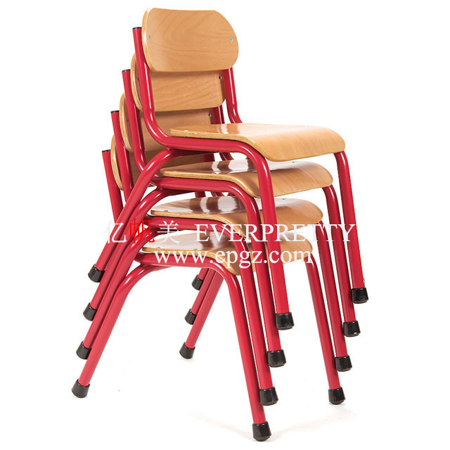 Little Kids Furniture Wooden Chair Stacking Chair Wholesale