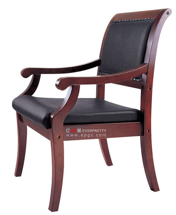 Leather Antique Teak Adirondack Wood Office Chair