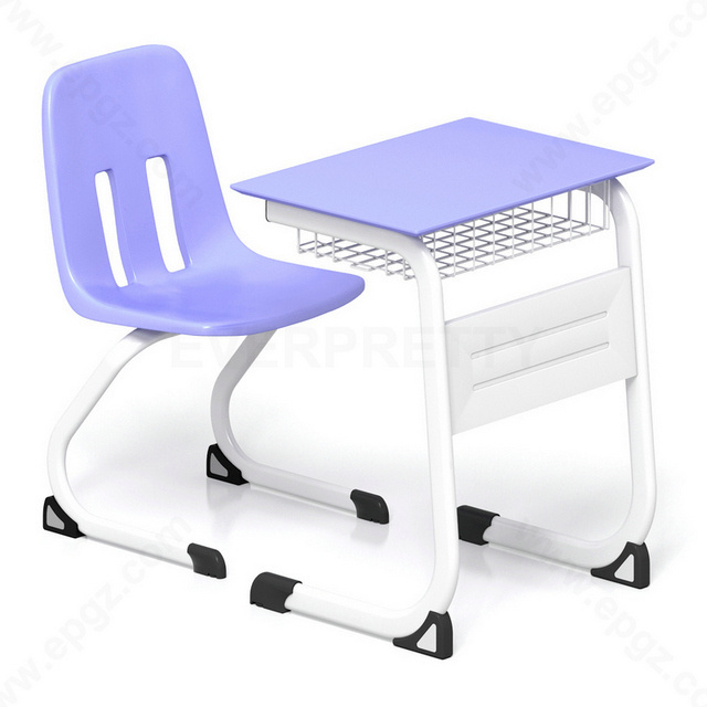 School Furniture Plastic and Steel Adjustable Classroom Desk and Chair