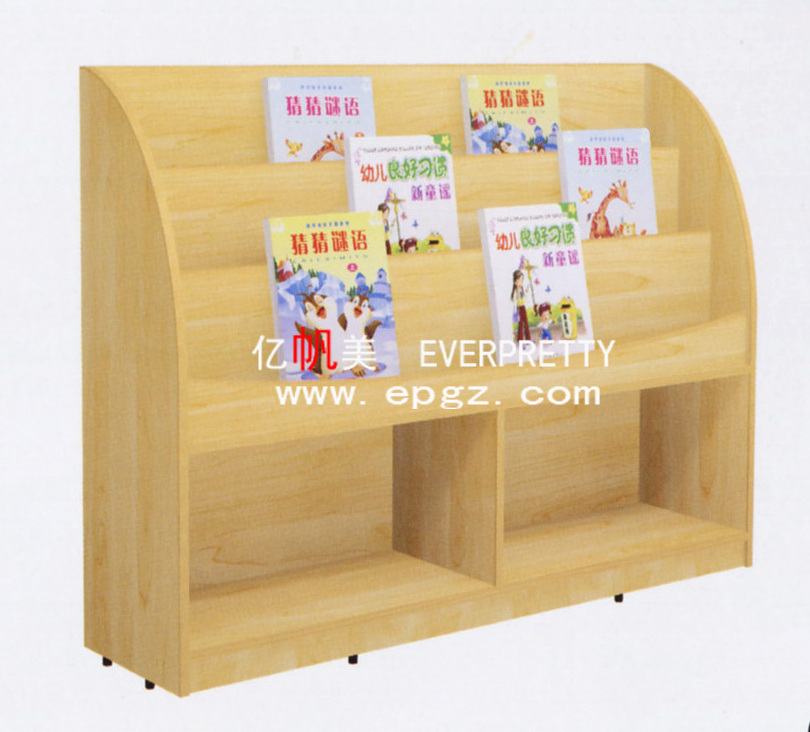 Latest Design Colorful Book Storage Cabinet for Children Easy to Install Good Quality Library Furniture