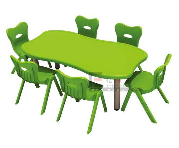 Kindergarten Nursery School Daycare Preschool Children Kids Group-learning Colorful Stackable Combined Party Table and Chair