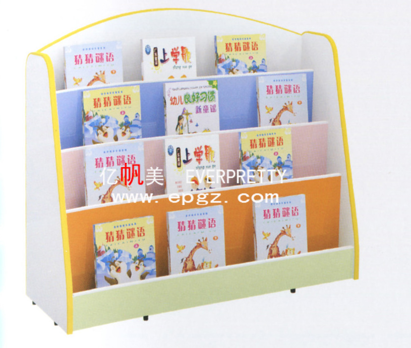 Latest Design Colorful Book Storage Cabinet for Children Easy to Install Good Quality Library Furniture