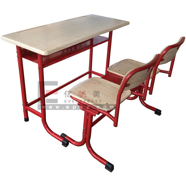 School Furniture Classroom Double Desk and Chairs Used for Students