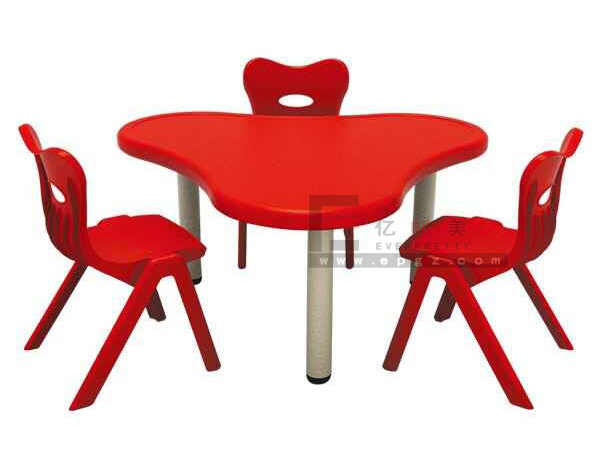 Kindergarten Nursery School Daycare Preschool Children Kids Group-learning Colorful Stackable Combined Party Table and Chair