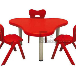 Kindergarten Nursery School Daycare Preschool Children Kids Group-learning Colorful Stackable Combined Party Table and Chair