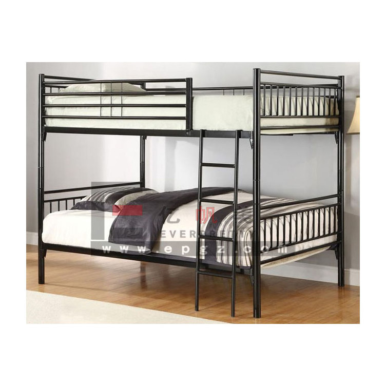 Cheap Dormitory Furniture Factory Metal Frame Bunk Bed with Mattress for Sale