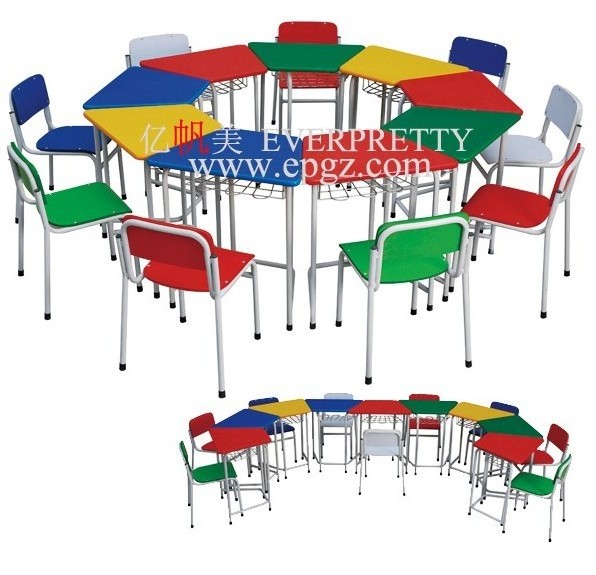 Elementary Children Desk and Chair Preschool Desk and Chair Kids Daycare Table and Chair