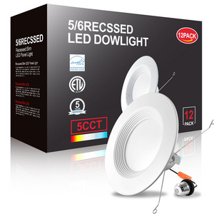 Accept customization Replacement led recessed can lights  6inch 15W with CCT adjustable color