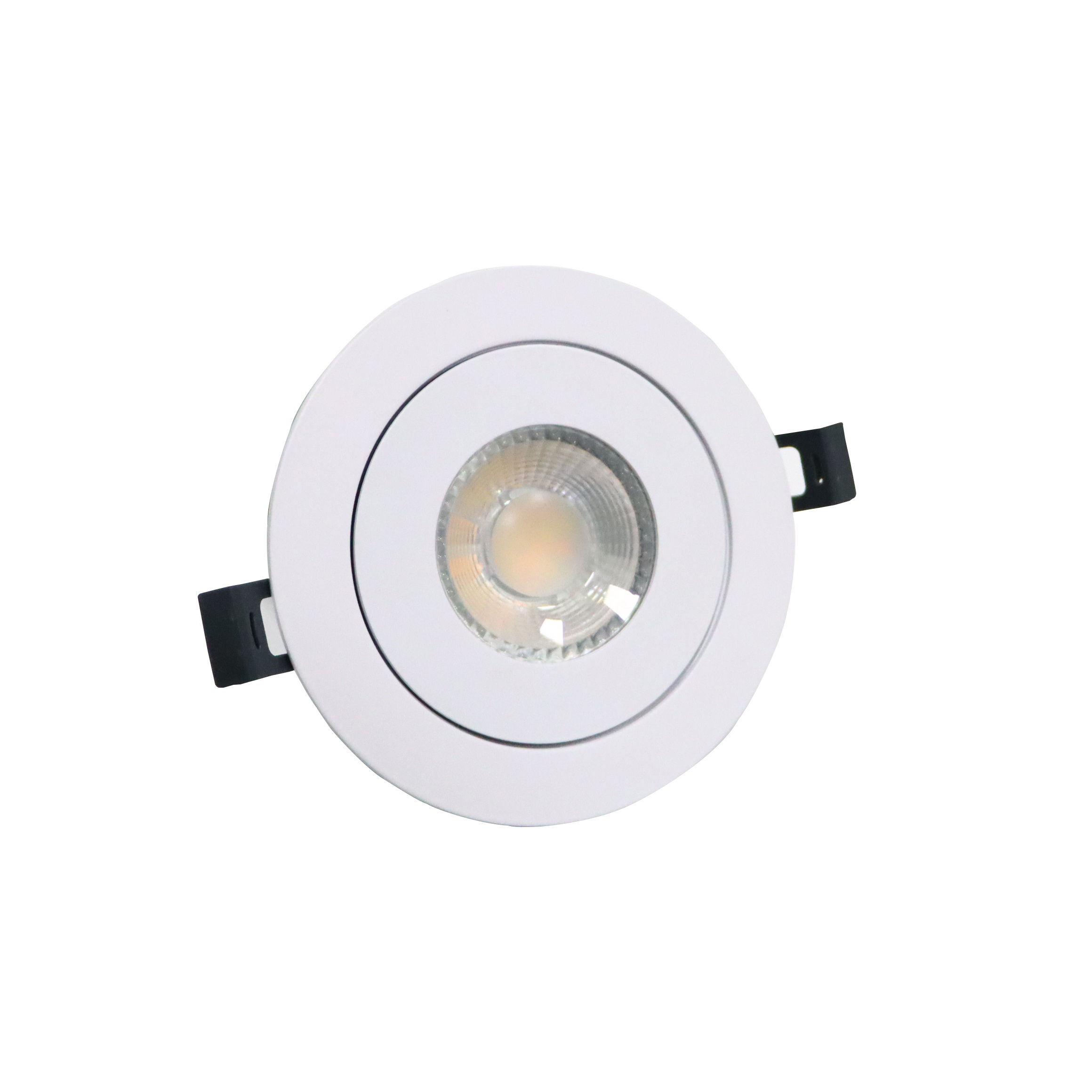 China Factory Wholesale 4 Inch 5CCT Downlight 360 Degree Rotation Gimbal IP44 Recessed Led Downlight