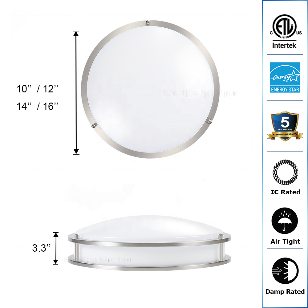 ISO 9001 Approved LED Flush Mount Ceiling Light For Kitchen House CCT Ceiling Lights