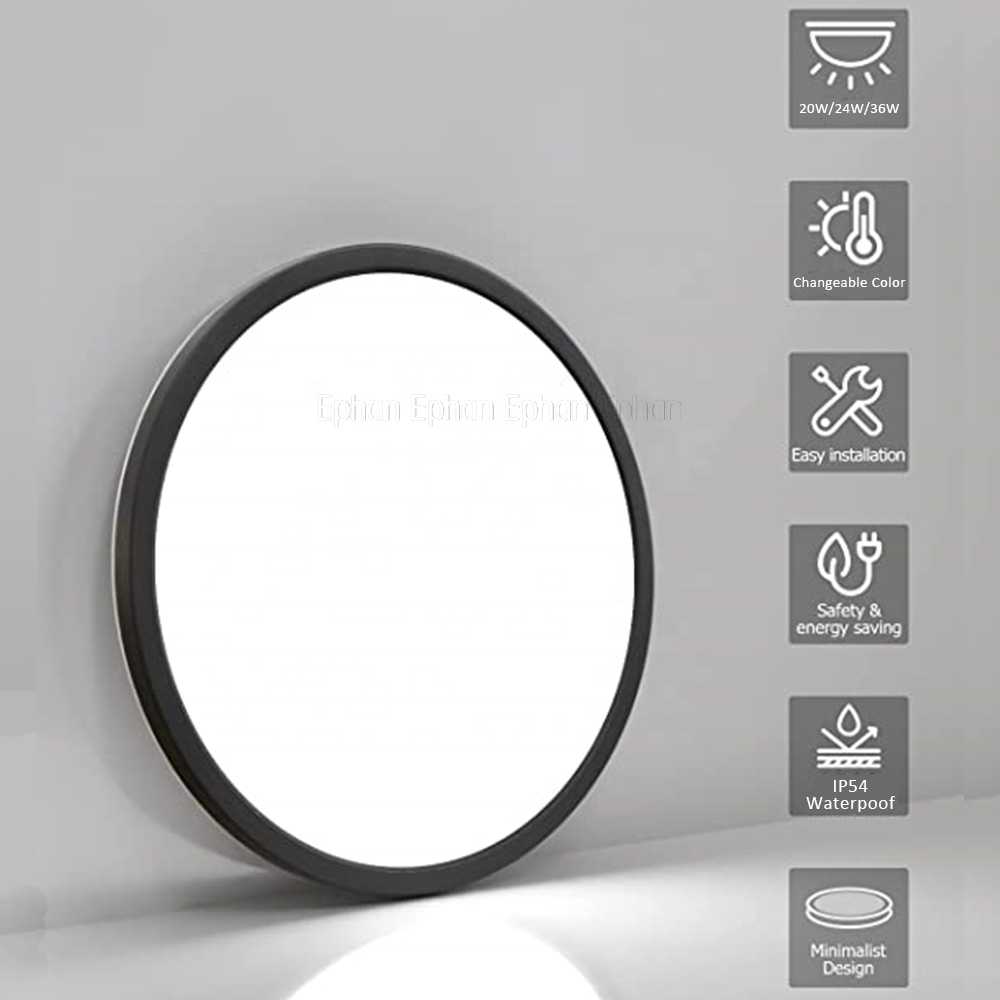 New Arrival 5CCT Anti-Glare Dimmable Customized Flush Led Panel Ceiling Light