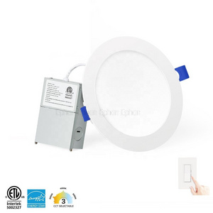 Top Selling Wall Switch Potlight 6in 12W Commercial Recessed Panel Celling Light for Office Hotel