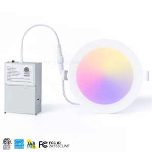 ETL FCC Listed Smart Ceiling Light WIFI RGB Led Recessed Down Lighting