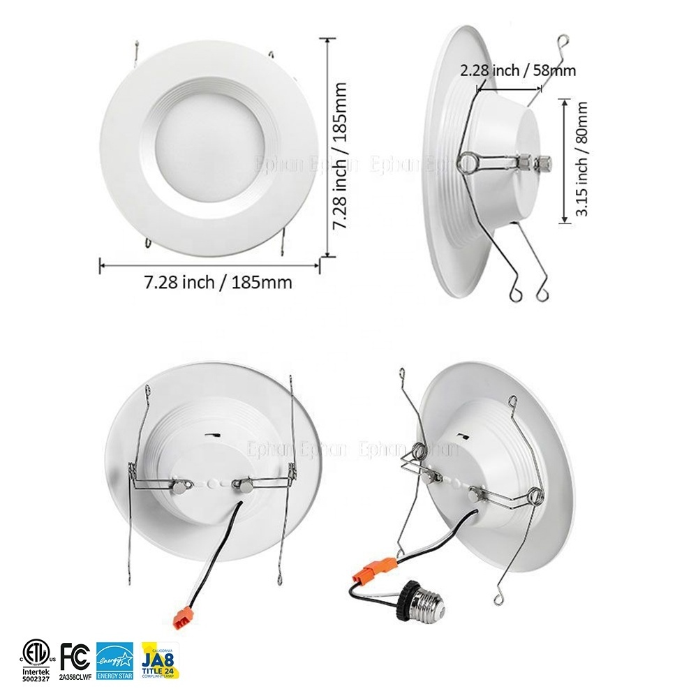 Factory Direct Sale RGBCCT Smart WIFI LED Recessed Ceiling Downlight 6 Inch with APP Voice Control