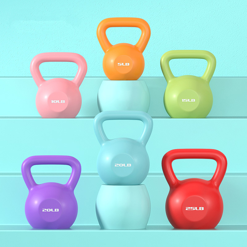 Manufacturers Selling Colorful Gym Kettlebell 5LB 10LB 15LB  20LB 25LB for Fitness Kettlebell