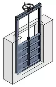 SUFA water flow control channel mounted  Wall type stainless steel penstock valve flap gate valve sluice