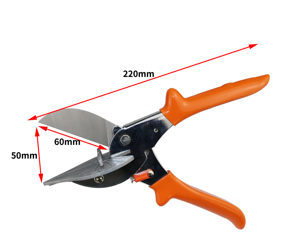 Hot sell Multi Angle Miter Shear Cutter 45-135 Degree Adjustable Angle Scissors Trim Shears Hand Tools for Cutting Wire Troughs