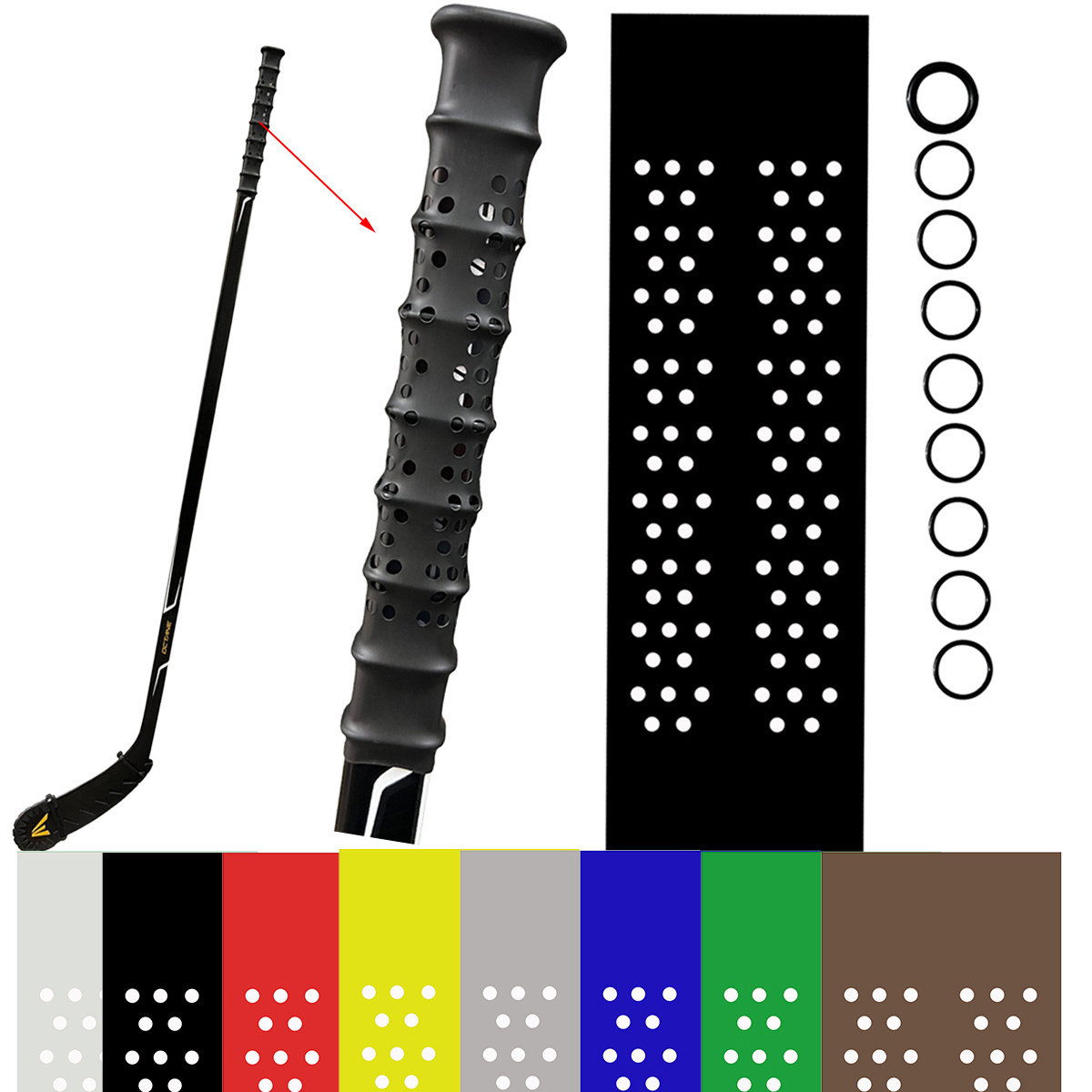 Hockey Grip Tape for Stick Ice Hockey Stick Custom Logo Rubber Silicone Grip