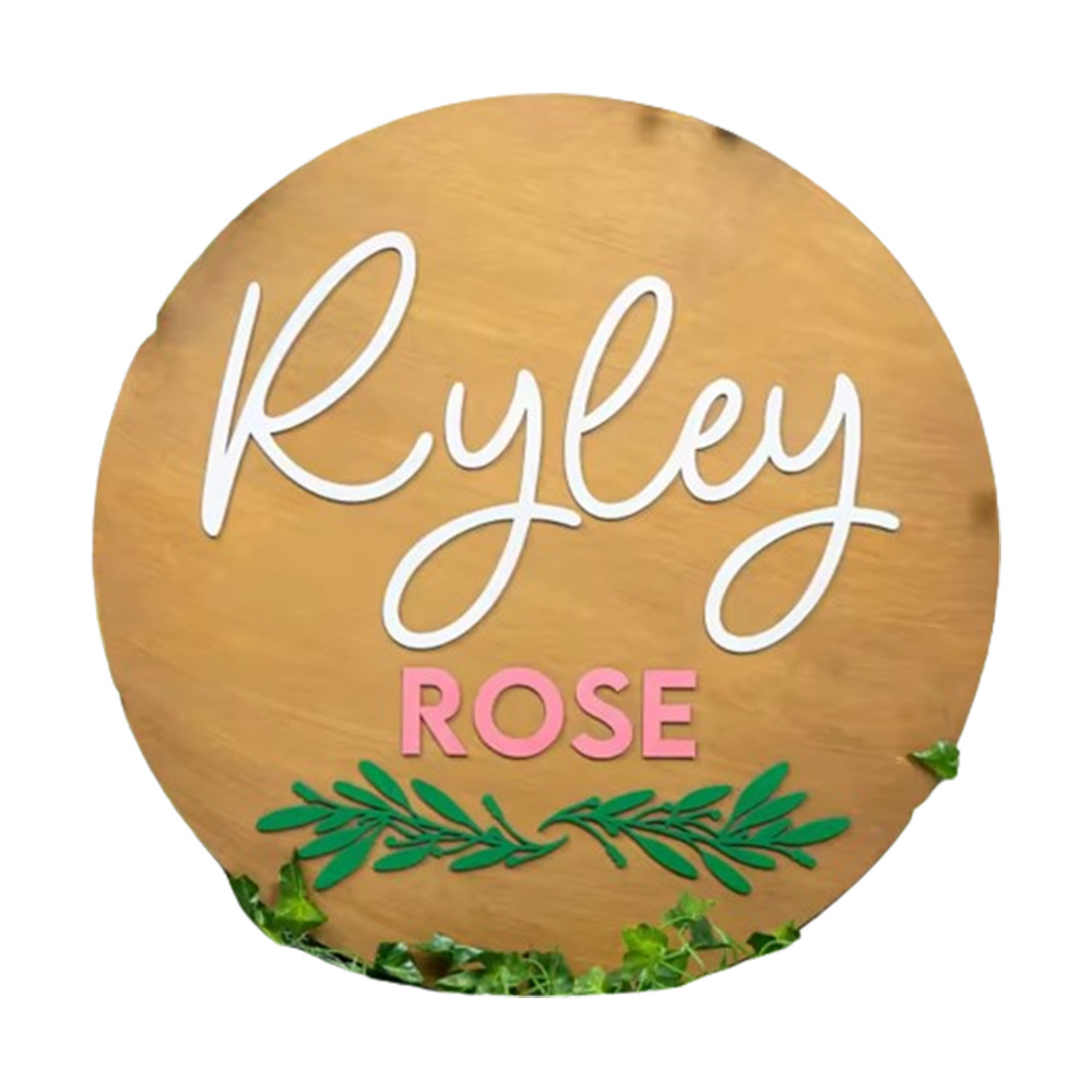 Premium Quality Custom Wooden Nursery Name Signs Best for Home Decor Wooden Wall Decoration Sign