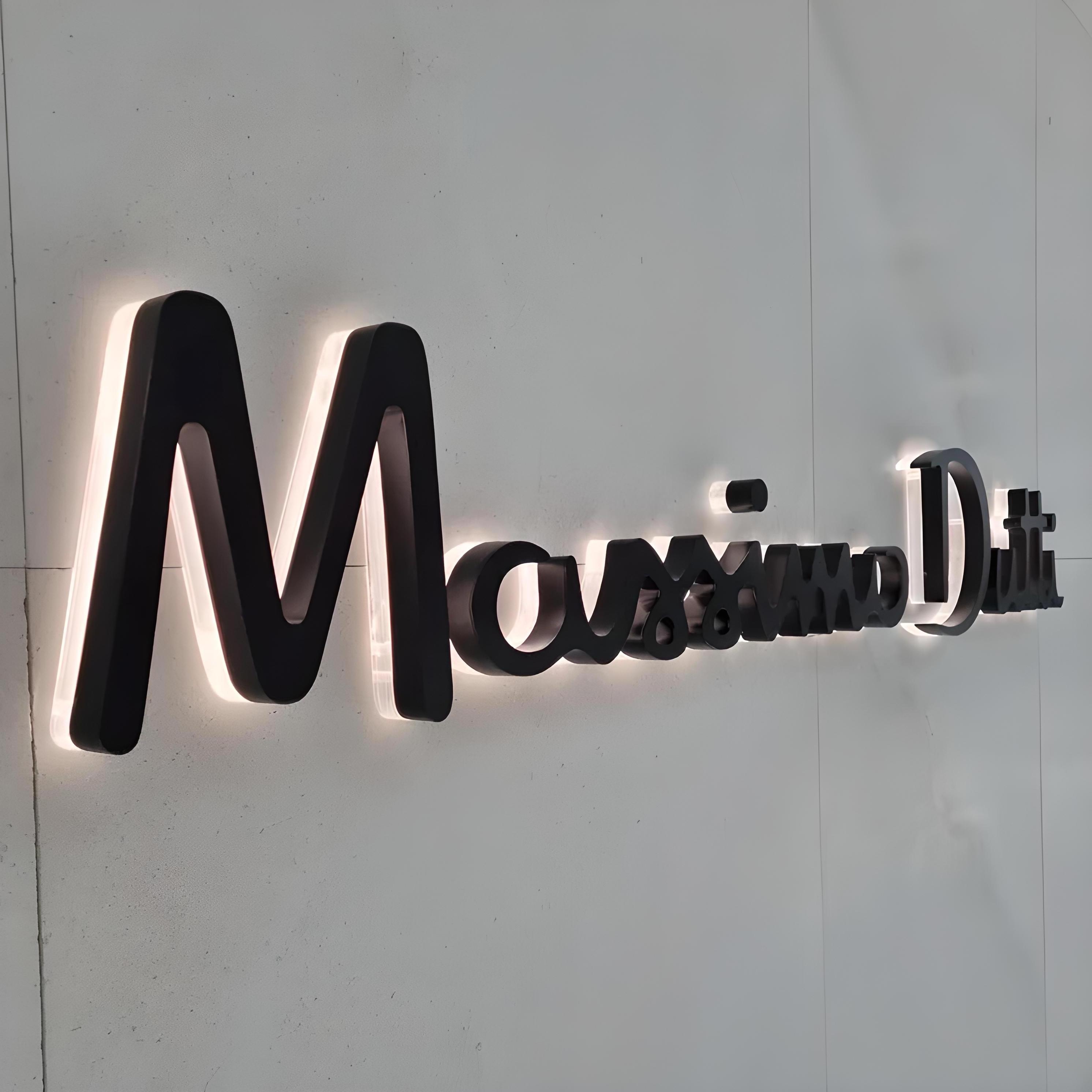 Custom Store Front 3D Business Sign Outdoor Logo Office Backlit Metal Signage Board Shopfront Illuminated Wall Channel Letters