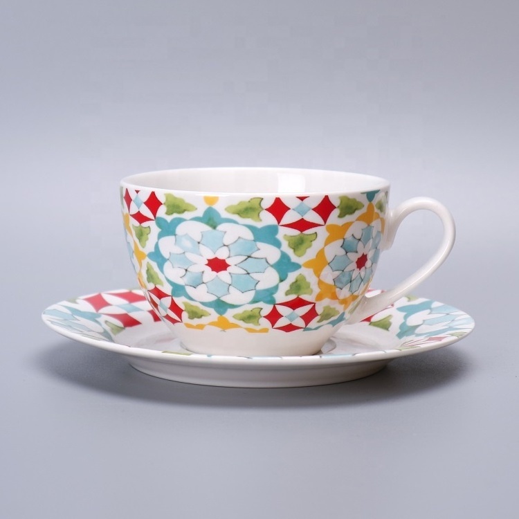 Excellent Ceramic tea pot new bone china Porcelain Arabic Ceramic Coffee tea pot set with tray