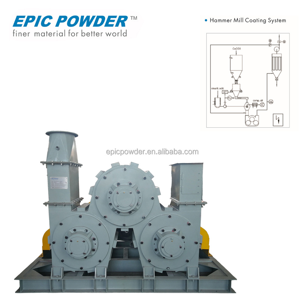 Pin Mill Powder Surface Coating Machine for Limestone Powder CaCO3 Powder Coating Machine