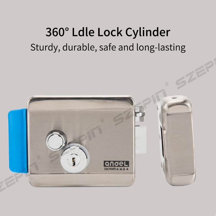 Mechanical Inside And Outside Stainless Steel 12v Security Smart Magnetic Electronic Electric Door Rim Lock Manufacturer Price