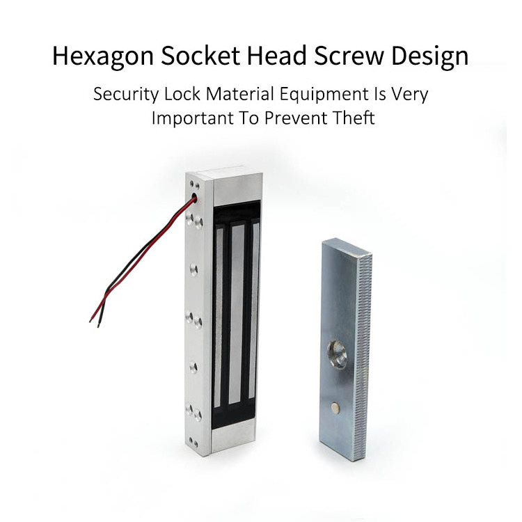 Door Security Metal Door Magnet Surface Mounted Single Door 12v Electric Magnetic Electromagnetic 350lbs 180kg Em Lock