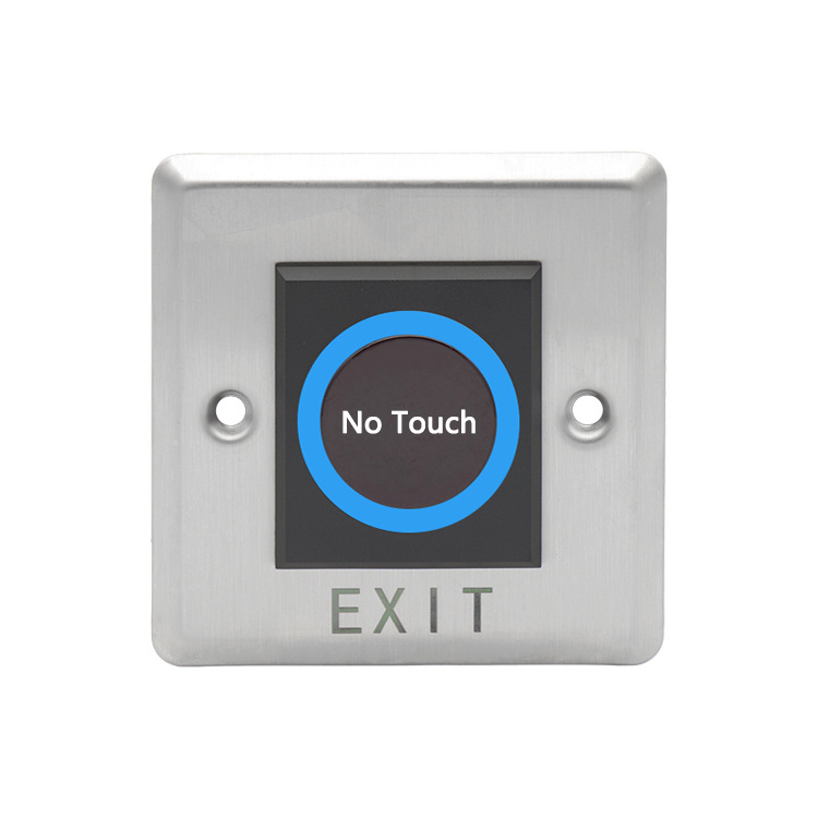 Touchless LED No Touch Door Infrared Sensor Exit Button Switch for Access Control Systems Gates and Garage Openers