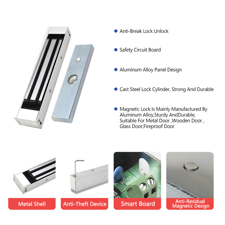 Infrared door opening and closing+access control+magnetic lock+ZL bracket+card+access control power kit