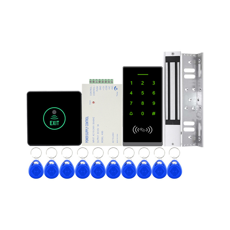 Infrared door opening and closing+access control+magnetic lock+ZL bracket+card+access control power kit