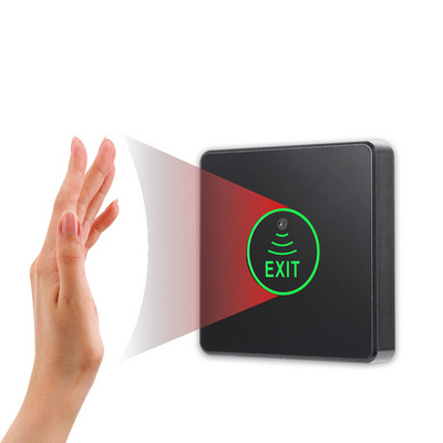 Surface Mounted Touch Sensor Door Exit Release Exit Button Switch LED Light for Access Control System