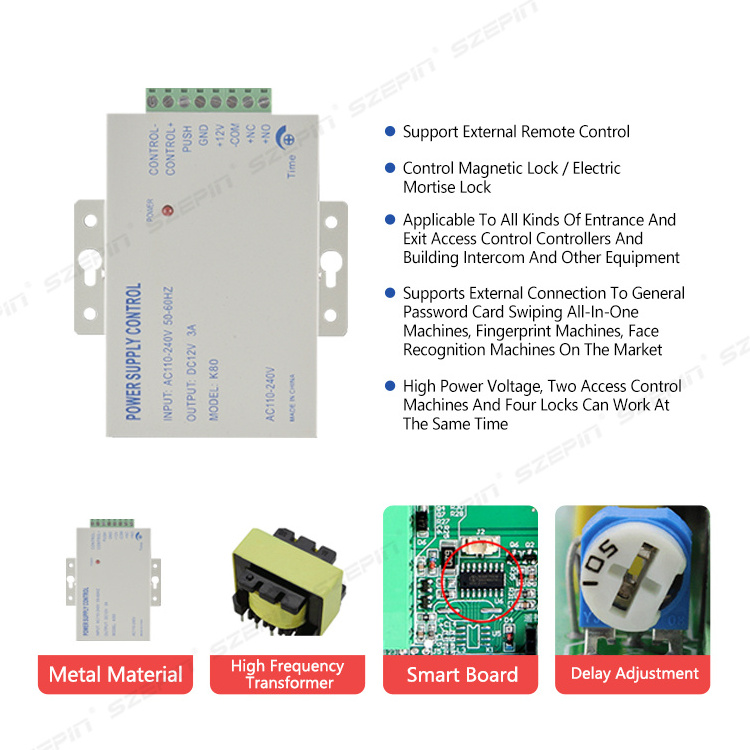 Access control kit Cipher suite keyboard RFID card reader 280kg/magnetic lock access control system combination