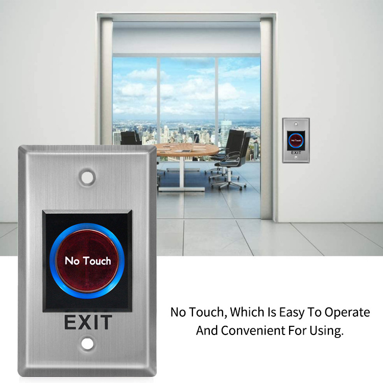 New Inventions Exit Button No Touch Infrared Touchless Emergency Infrared Sensor Switch  For Access Control