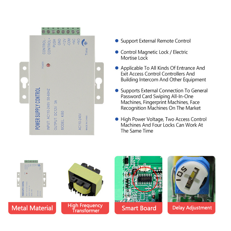 Infrared door opening and closing+access control+magnetic lock+ZL bracket+card+access control power kit