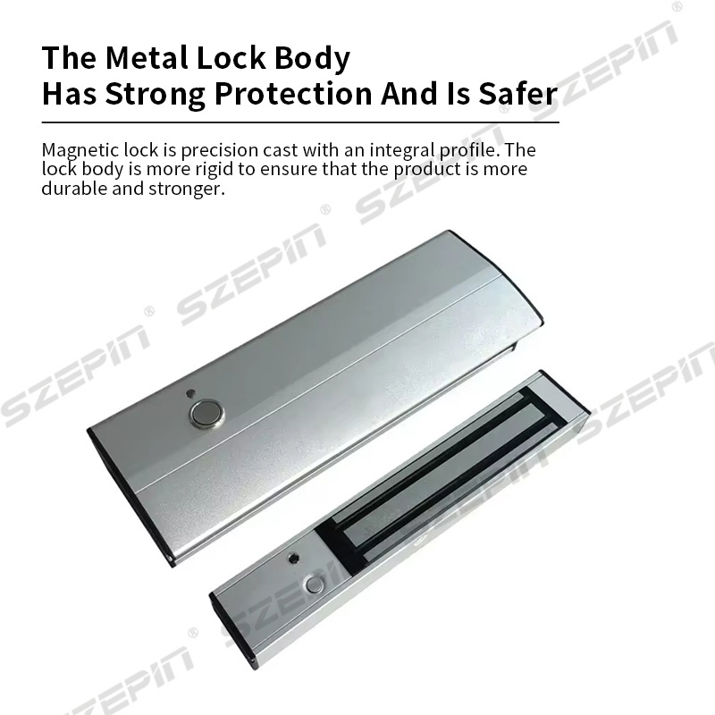 Electric Magnetic Lock 250kg 600LBS Holding Force Electric Magnetic Lock for Door Access Control System