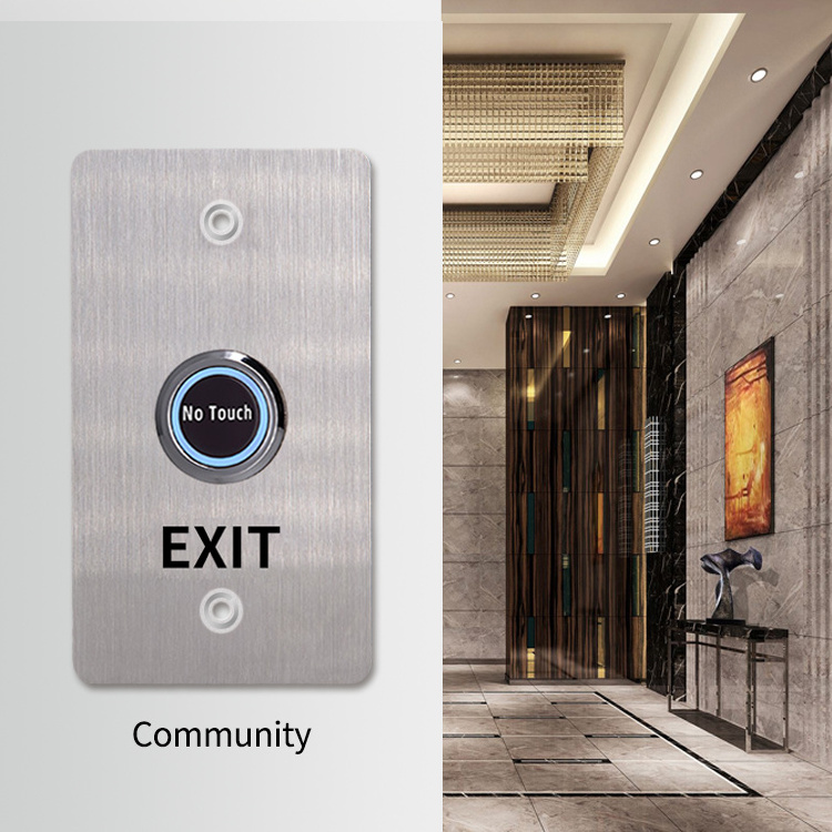 No Touch Exit Switch Button Contactless Access Control Door Switch Touchless Exit Button